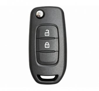 Carcasa telecomanda briceag neagra 3 butoane 2 lamele Dacia Logan MCV Sandero Duster