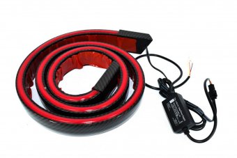 Eleron porbagaj luneta cu LED cu functii de pozitie , stop pe frana si semnalizare Carbon 12V