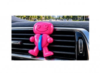 Odorizant auto Vanesica Baby Jeton cu jeton pentru carucior supermarket, ROZ