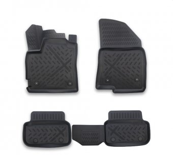 Set 4 covoare cauciuc stil tavita Dacia Sandero III 2021