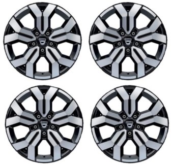 Set 4 Jante Aliaj ORIGINALE Tergan Dacia Duster 17 inch ET50 Renault 403005180R