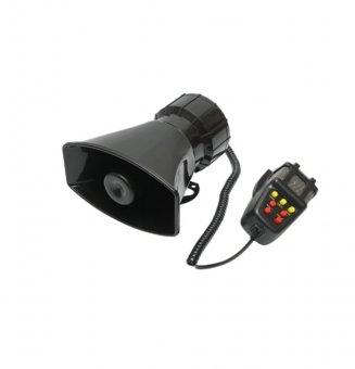 Sirena avertizare sonora auto 7 moduri 12V 100W cu microfon