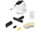 Aparat de curatat cu abur KARCHER SC 1 15164000, 0.2l, 1200W, alb-negru (Produs resigilat, în stare bună, cu ușoare urme de utilizare)