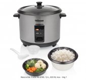 Aparat de gatit orez Tristar RK-6127, 1.5 L, 500 W, functie mentinere la cald, Inox (Produs resigilat, fara urme de utilizare, accesorii lipsa)