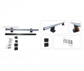 Bare portbagaj transversale aluminiu 135cm prindere puncte fixe cu cheie set 2 bucati