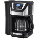 Cafetiera Russell Hobbs 22000-56, 1025 W, 1.25 l, 12 cesti, negru-argintiu (Produs fara urme de utilizare, ambalaj in stare buna)