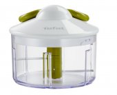 Mini Tocator manual Tefal 5 Second, 500 ml, lame inox, suport lame, alb - verde (Produs resigilat, cu usoare urme de utilizare)