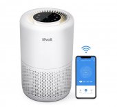 Purificator de Aer Smart Levoit Core 200S Wi-Fi, Filtru 3 in 1 True HEPA,  Super Silent,Google Home, Touch Screen, Alb (Produs fara urme de utilizare, ambalaj usor deteriorat)