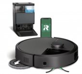 Robot aspirator iRobot Roomba Plus 505 Combo + Stație AutoWash, N185040, aspirare și spălare, LiDAR, Negru (Produs resigilat, cu urme vizibile de utilizare)