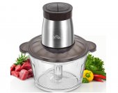 Robot de bucătărie Bear 2L, 300W – Tocător electric de legume cu bol din sticlă (Produs  fara urme de utilizare, ambalaj in stare buna)