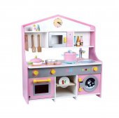 Set de bucatarie OMC din lemn, 62 x 23 x 68 cm, Multicolor (PRODUS RESIGILAT- LIPSA UN ACCESORIU)