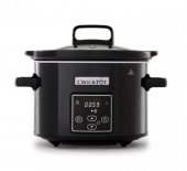 Slow cooker Crock-Pot CSC061X, 2,4l, ceramic, negru, 23x23x29,5cm (Produs fara urme de utilizare, ambalaj in stare buna)
