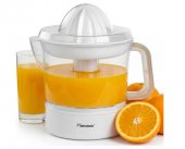 Storcător electric de citrice Bestron ACJ350NH, 40 W, capacitate 0.7 L, 2 conuri de stoarcere, rotație în ambele sensuri, Alb (Produs resigilat fără urme de utilizare)